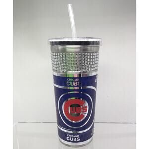 MLB Chicago Cubs Blinged Cup with lid and straw 14 oz